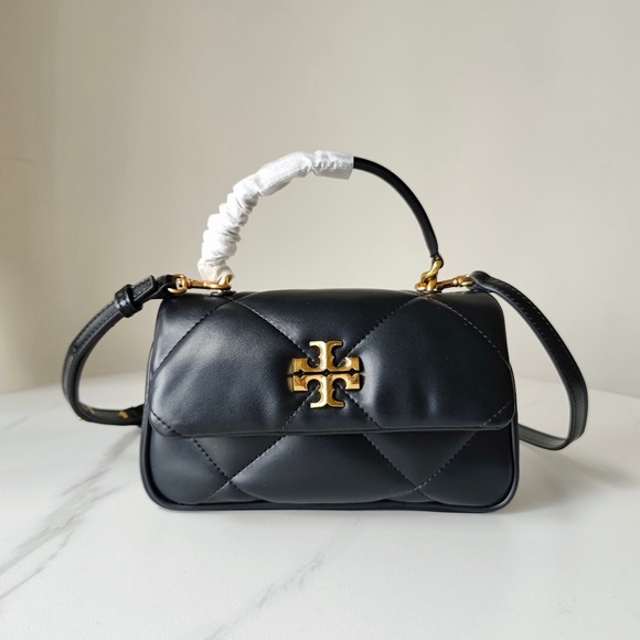 Tory Burch Handbags - Tory Burch Kira Mini Top Handle Bag in Diamond Quilted Leather